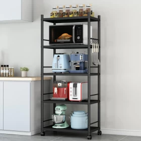 Metal Shelves with Wheels