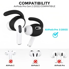 AhaStyle Silicone 3 Pairs Air Pods Pro2 Ear Hooks