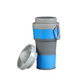Portable Reusable Silicone Cup for Camping