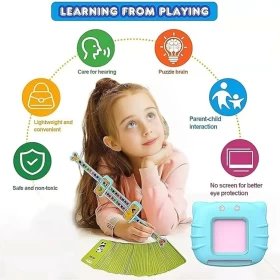 ألة التعليم المبكر بطاقة اللغز لعبة بطاقات فلاش الناطقة التعليمية لتطويرخيال طفلك