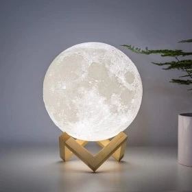 3D Moon Light with Stand & Remote -15cm