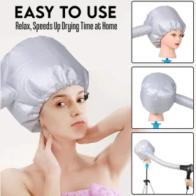 Hair Drying Cap Bonnet Hood Hat Blow Dryer