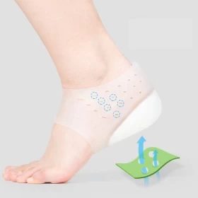 Height increase silicone heel pad